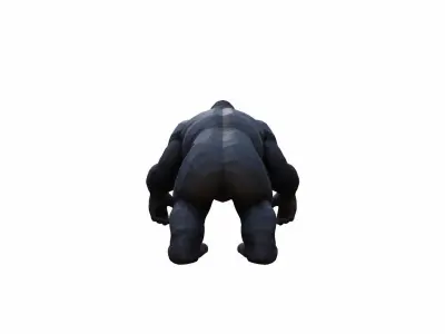 King Kong Gorilla Powerfull  Animal In The Forest 3d Render 3D model
