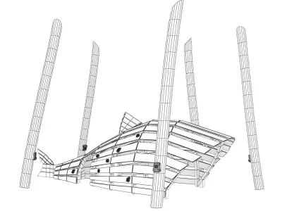 Children Playground Fish 3D model