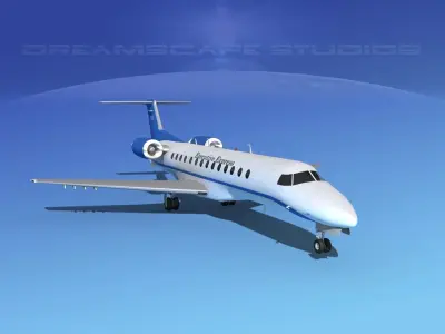 Embraer ERJ-135 Executive Express 3D model