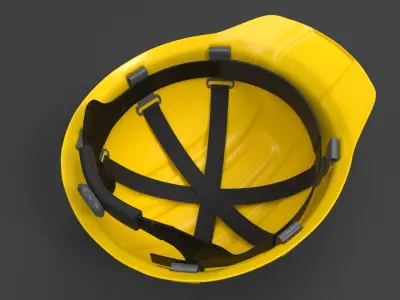 Hard Hat - Construction Safetly Helmet 3D model