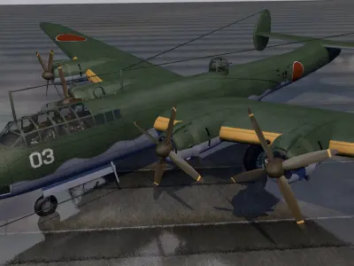 Nakajima G5N2 Shinzan - aka Liz 3D model