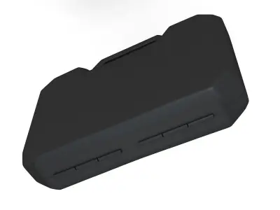 Black Plastic Case 3D model
