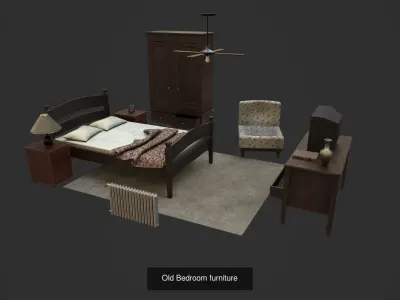 Old Furniture 3D Model Pack