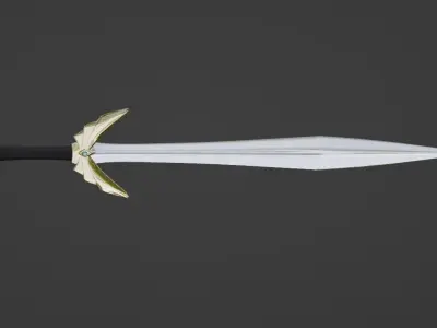 Sword Low-poly 3D model 97