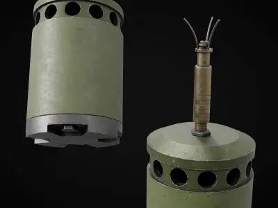 Sprengen Mine 1935 Low-poly 3D model