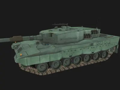 Tank Leopard 1 Low-poly 3D model
