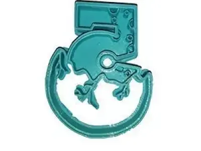 Dino cookie cutter 3D model 12