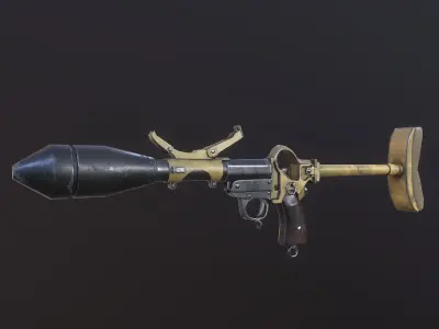 WW2 German sturmpistole grenade launcher PBR Low-poly 3D model
