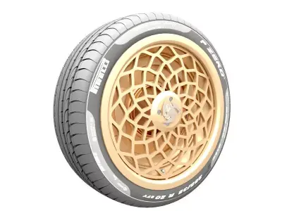 Wheel Tire 4 3D model