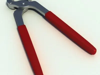 Pincers pliers with handles 3D model