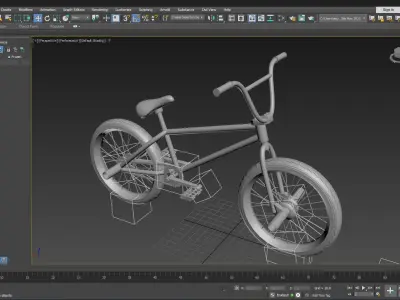 BMX Bike GameReady 3D Model Blender C4D 3ds Max Maya FBX OBJ Low-poly 3D model
