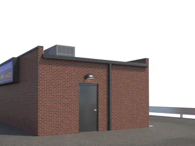 Commercial Building-028 Currency Exchange 3D model