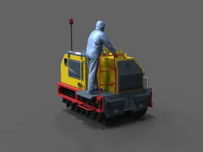 Compactor roller 3D print model