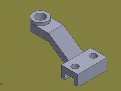 solidtutorial048 metal bracket Free 3D model