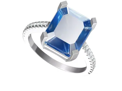 Wedding Ring  3D print model 394
