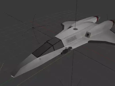 spaceship Free low-poly 3D model by chitrakshchaudhary