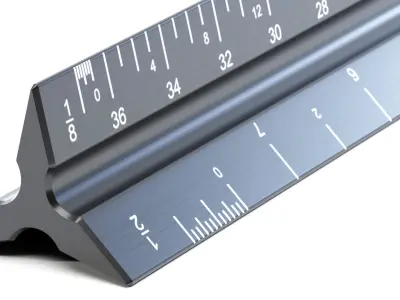 Architectural Scale Ruler 3D model