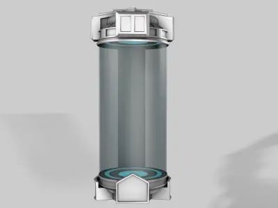 Sci-fi liquid container  3D model purchase