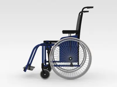 Wheel Chair 3D model buy