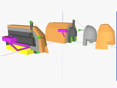 AT incinerator 3D model