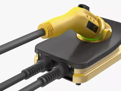 Electric Car Charging Connector Generic 3D model