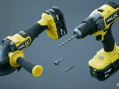 Power Tools Pack Low-poly 3D model purchase