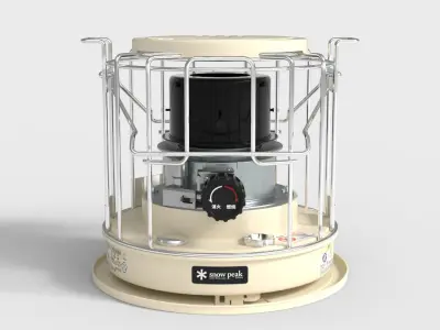 KEROSENE HEATER Low-poly 3D model