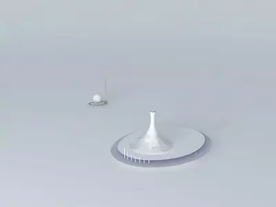 kj futuristic building Free 3D model