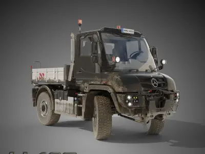 Unimog U423 - Rigged V2 1 Update October 2021 3D model