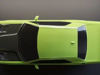 Dodge challenger hellcat 3D model Free 3D model