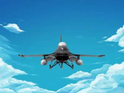 General Dynamics F-16 Fighting Falcon 3D print model