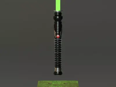 Qui Gon Jinns Lightsaber 3D model
