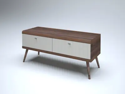 Modern Chest of Drawers Low-poly 3D model