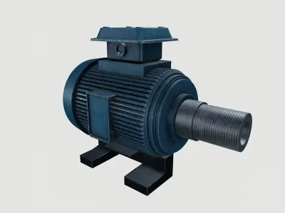 Motor Low-poly 3D model purchase