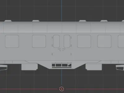H0 1-87 scale Umbauwagen AB4yg 1st and 2nd class 3D print model