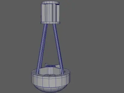Low Poly Buoy drum Free low-poly 3D model