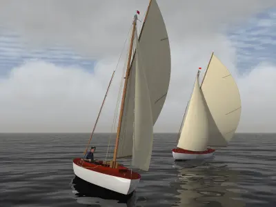 sailboat BM 3D model