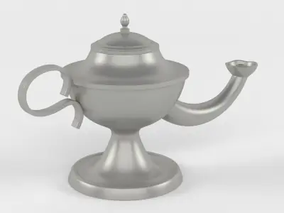 Arabic Oil Lamp 3D model
