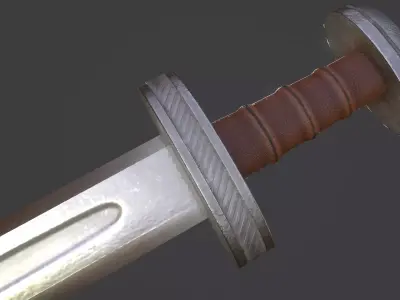Sword Low-poly 3D model shop