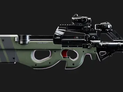 FN P90 Rifle 3D model purchase