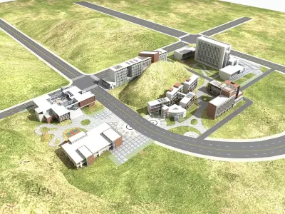 Office Building 3D model 164