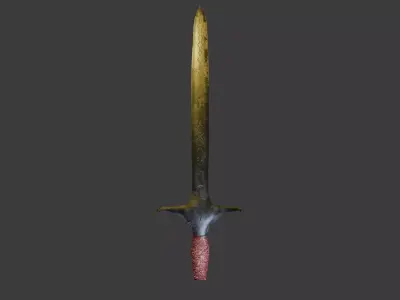 high Details Low-Poly Knife -  300 Polygons Free low-poly 3D model