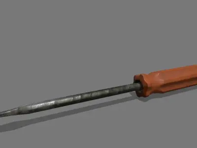 screwdriver Low-poly 3D model 27