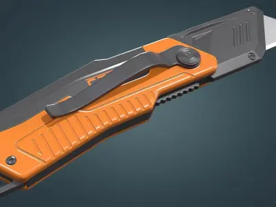 Utility Knife Low-poly 3D model buy
