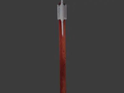 3D Stylized Gameready Axe Free low-poly 3D model