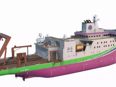 Scientific Research Ship - Explorer III 3D model