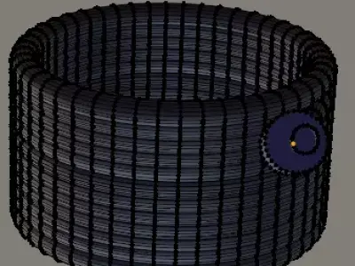 Low Poly Cable Industrial Cable Game Ready Prop Low-poly 3D model