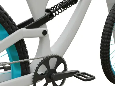 Downhill Bicycle 3D model