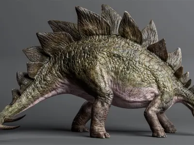 STEGOSAURUS Low-poly 3D model order