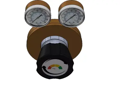 Pressure gauge 3D model